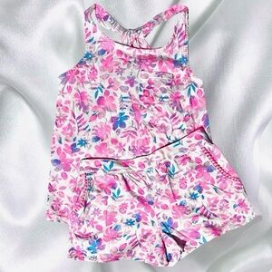 Oshkosh Girls 2 Piece Matching Outfit Set Tank Top & Shorts Size 8
